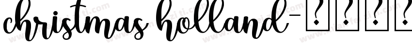 christmas holland字体转换